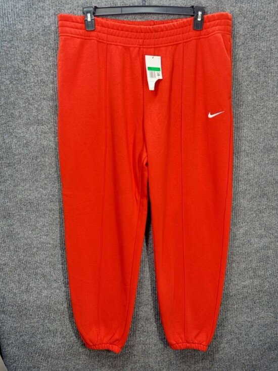 Nike Pants - Nike Essential Fleece Sweatpants Womens XL Chile Red Tech Jogger Pants BV4089